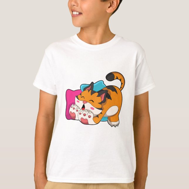 Tiger trött t shirt (Framsida)