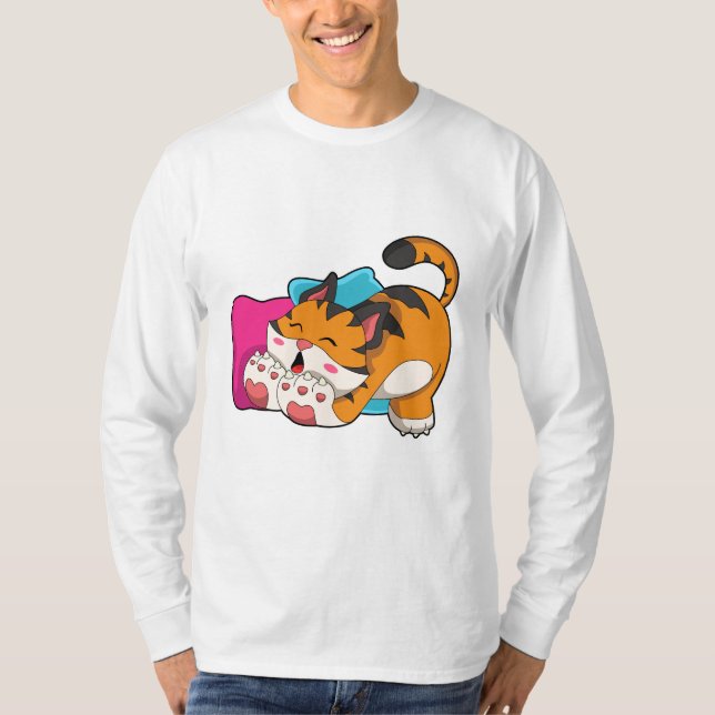 Tiger trött t shirt (Framsida)