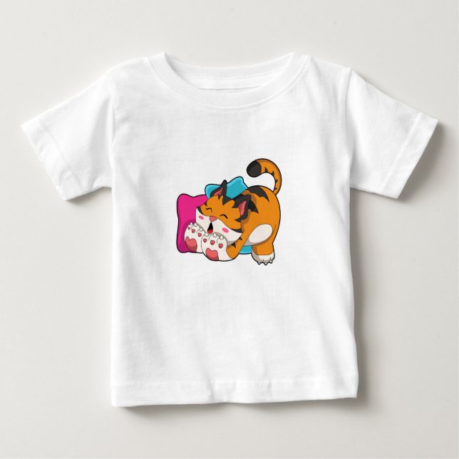 Tiger trött t shirt (Framsida)