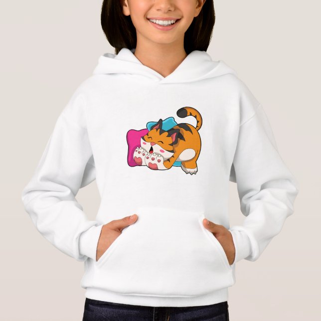 Tiger trött t shirt (Framsida)