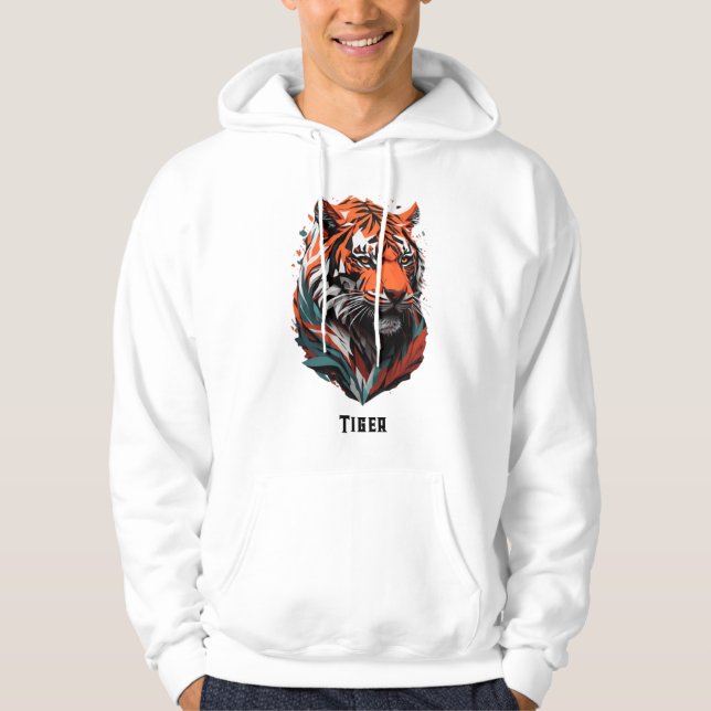 Tiger Tshirt Hoodie (Framsida)