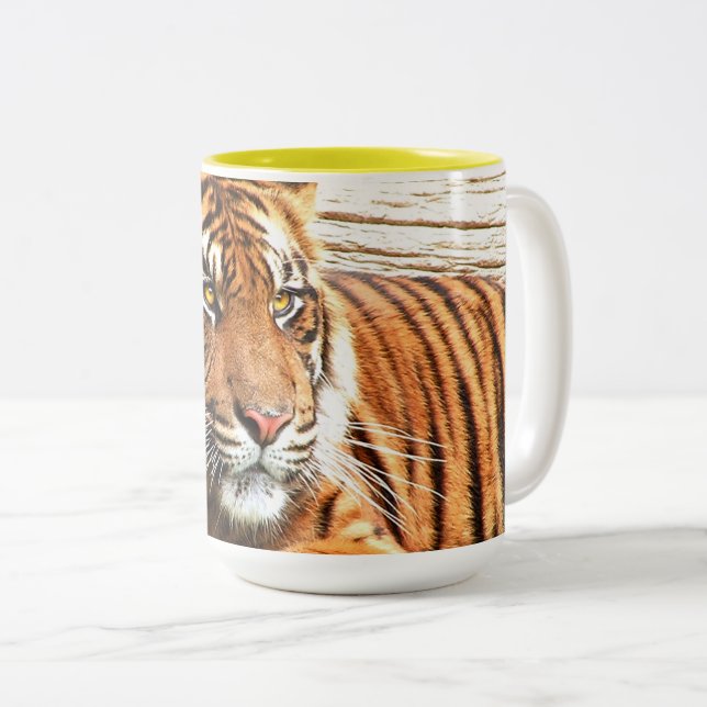 Tiger Två-Tonad Mugg (Framsida höger)