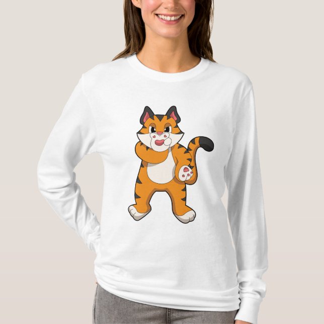 Tiger tyst t shirt (Framsida)
