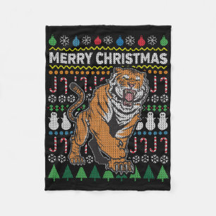 Tiger Uggig julssvammersserie Fleecefilt