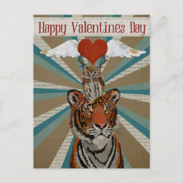 TIGER & UGGLA VALENTINS vykort