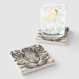 Tiger Underlägg Sten