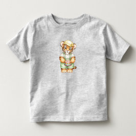 Tiger unge med en leksak-trumma av Natasha Us T Shirt