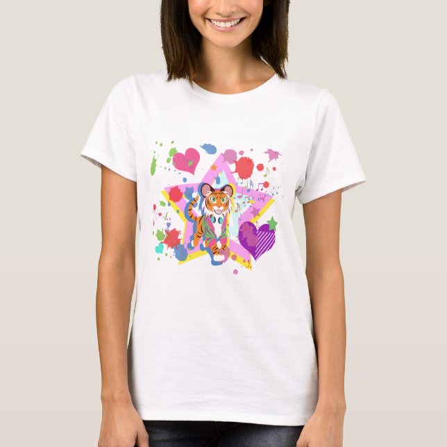Tiger Unge T Shirt (Framsida)