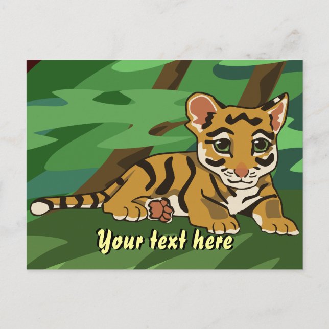 Tiger Unge vykort (Framsida)