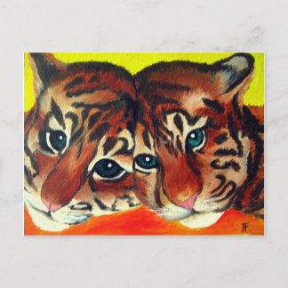 Tiger unge vykort