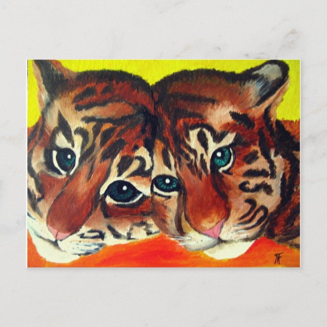Tiger unge vykort (Framsida)
