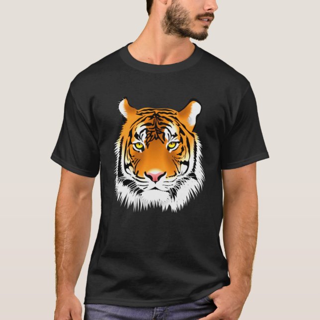 Tiger Unisex för manar Women Boys & Girls T Shirt (Framsida)