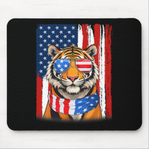 Tiger Usa Amerikansk Flagga Män Kvinnor 4:e Juli P Musmatta