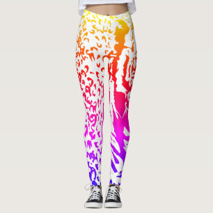 Tiger-utskrift Leggings
