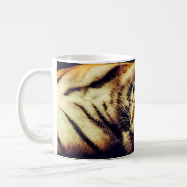 Tiger vaktar dig kaffemugg (Vänster)