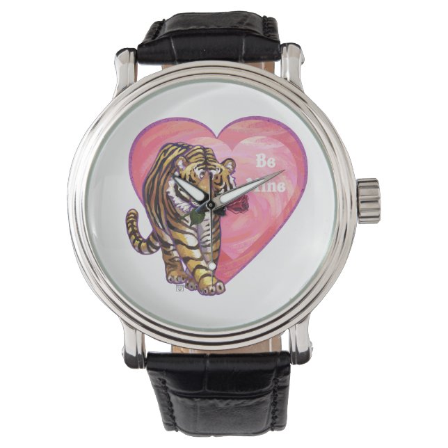 Tiger Valentindagen Armbandsur (Framsida)