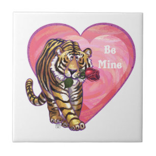 Tiger Valentindagen Kakelplatta