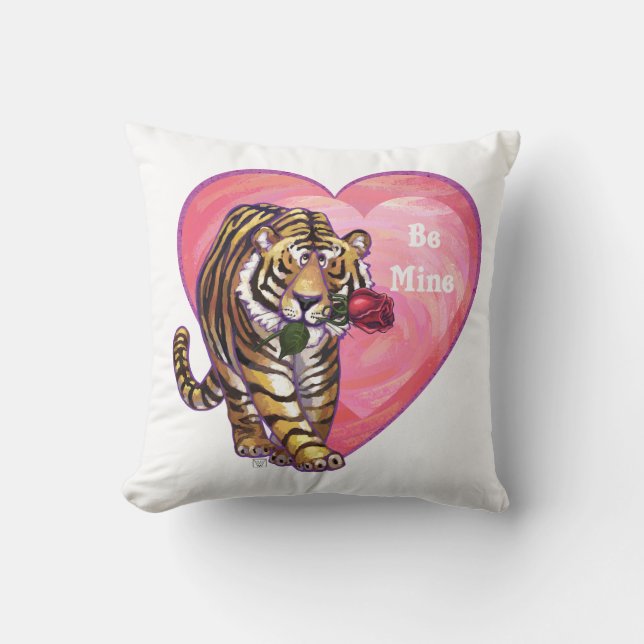 Tiger Valentindagen Kudde (Framsida)