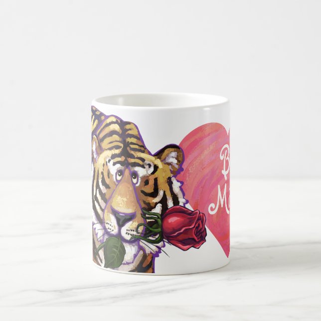 Tiger Valentindagen Magisk Mugg (Center)