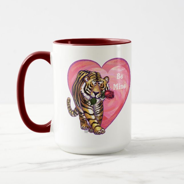 Tiger Valentindagen Mugg (Vänster)