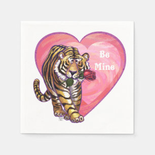 Tiger Valentindagen Pappersservett