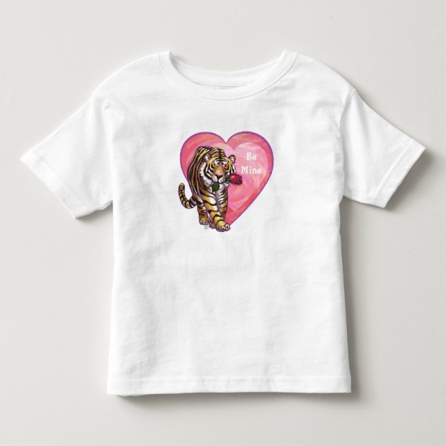 Tiger Valentindagen T-shirt (Framsida)