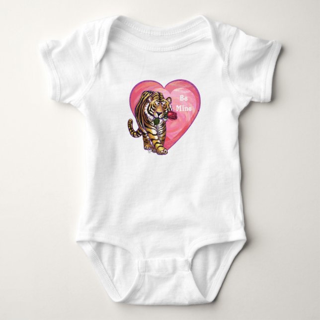 Tiger Valentindagen T-shirt (Framsida)