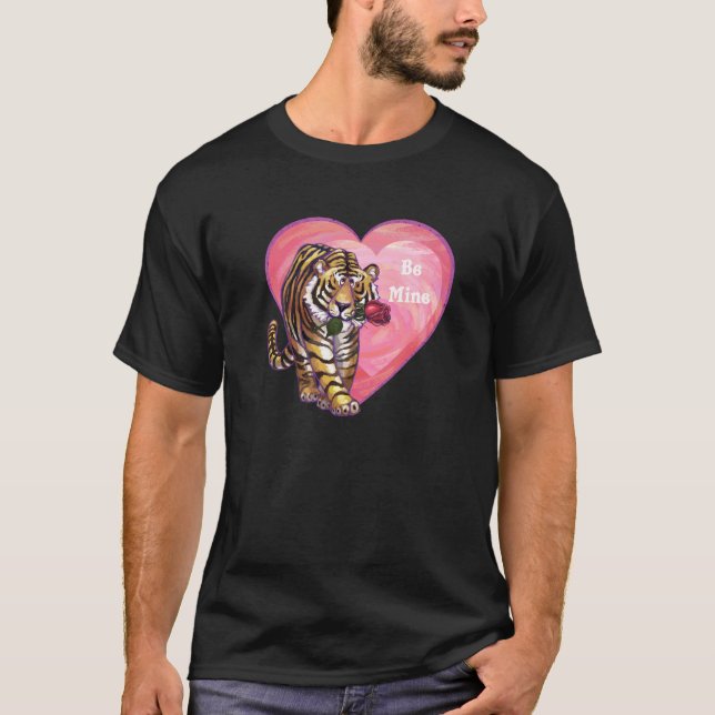 Tiger Valentindagen Tee Shirt (Framsida)
