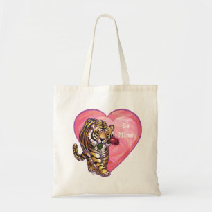 Tiger Valentindagen Tygkasse