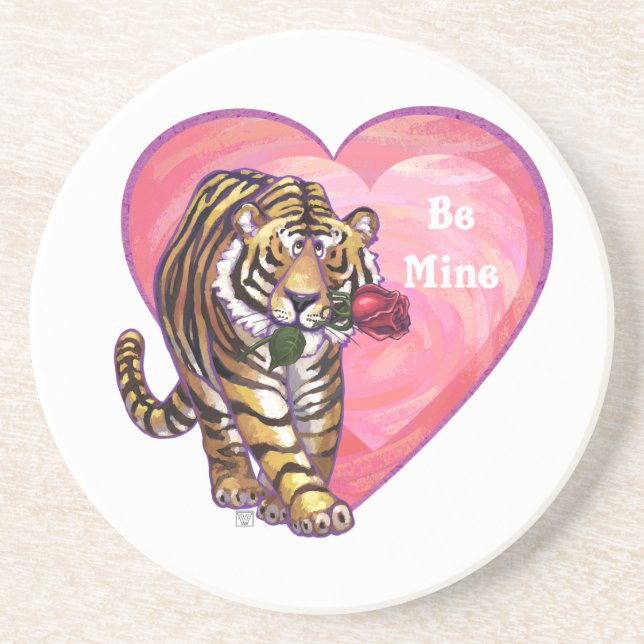 Tiger Valentindagen Underlägg (Framsidan)
