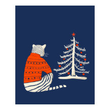 Tiger väntar på jul