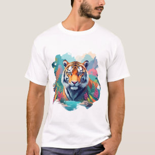 Tiger Vector Art Animal Majestic Nature Wildlife T Shirt