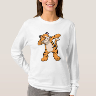 Tiger vid Hip hop Dance Dab T Shirt
