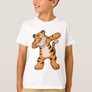 Tiger vid Hip hop Dance Dab T Shirt
