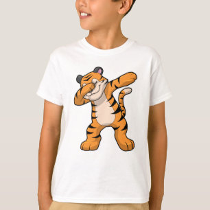 Tiger vid Hip hop Dance Dab T Shirt