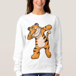 Tiger vid Hip hop Dance Dab T Shirt
