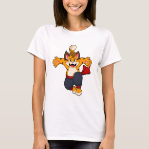 Tiger vid martialkonsten Karate T Shirt