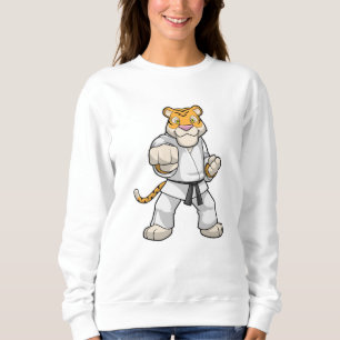 Tiger vid martialkonsten Karate T Shirt