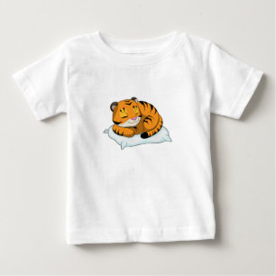 Tiger vid sömnad med Pillow T Shirt