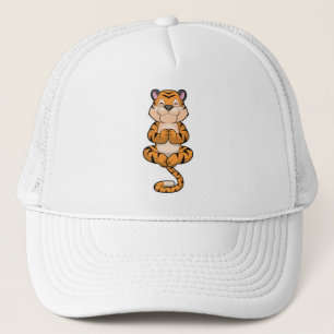 Tiger vid Yoga Fitness Keps