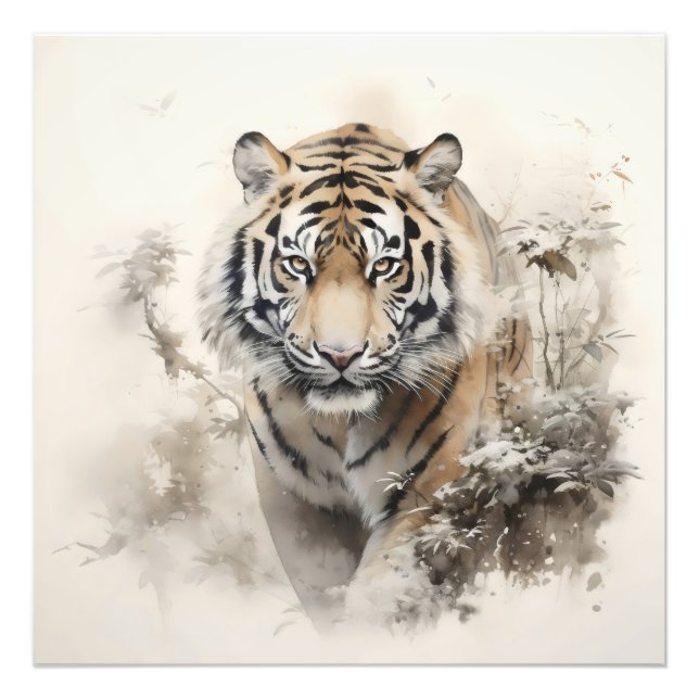 Tiger Vild Animal Fototryck (Framsidan)