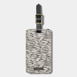 Tiger Vild Animal Skin Mönster Bagagebricka