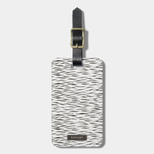 Tiger Vild Animal Skin Mönster Bagagebricka
