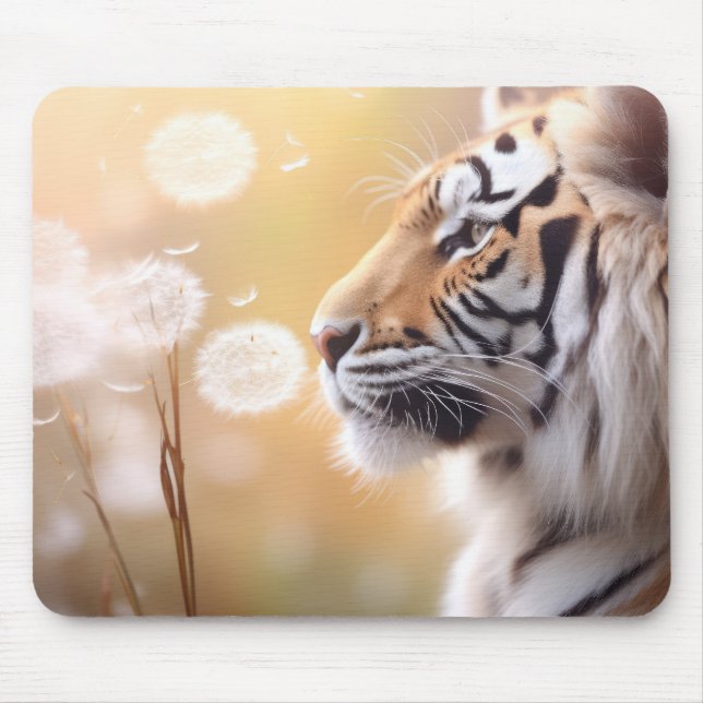 Tiger Vild Animal Tranquil fredliga Musmatta (Framsidan)