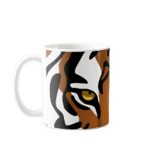 Tiger vild katt på svart