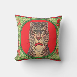 Tiger, Vintage japansk konst Kudde