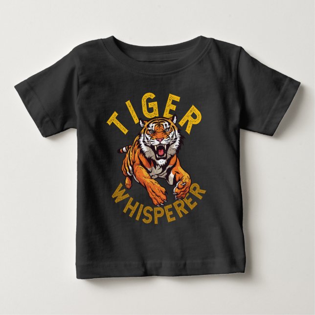 Tiger viskare, vild djur t shirt (Framsida)