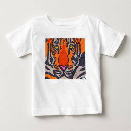 Tiger (vit) - Baby T-Shirt