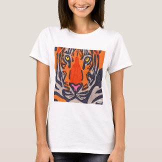 Tiger (vit) - Kvinnors grundläggande T-Shirt