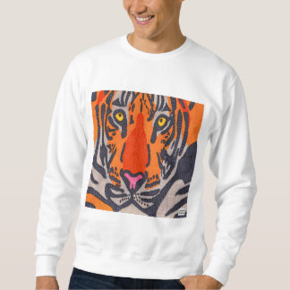 Tiger (vit) - Manar sötskjorta Lång Ärmad Tröja